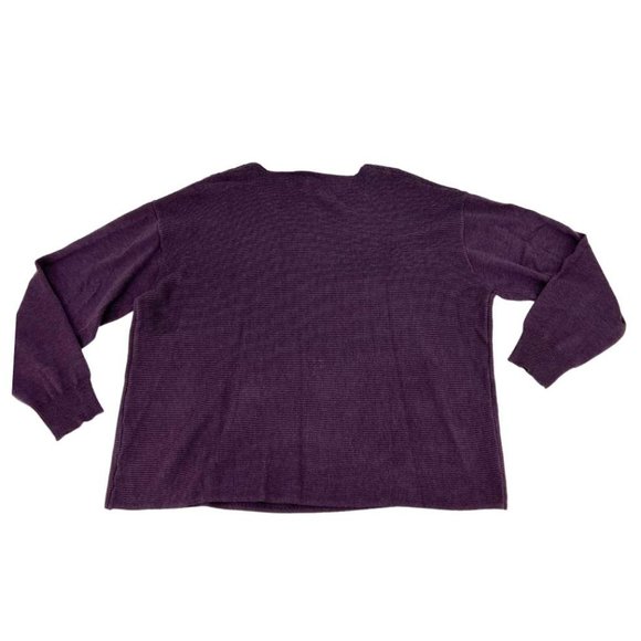 Ella Moss | Women's V-Neck Sweater | Purple | Various Sizes - Picture 2 of 3
